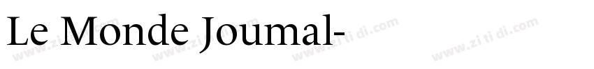 Le Monde Joumal字体转换